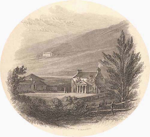 Abbotsford in 1812, engraving by William Richardson (Corson B.LOCJ.36)