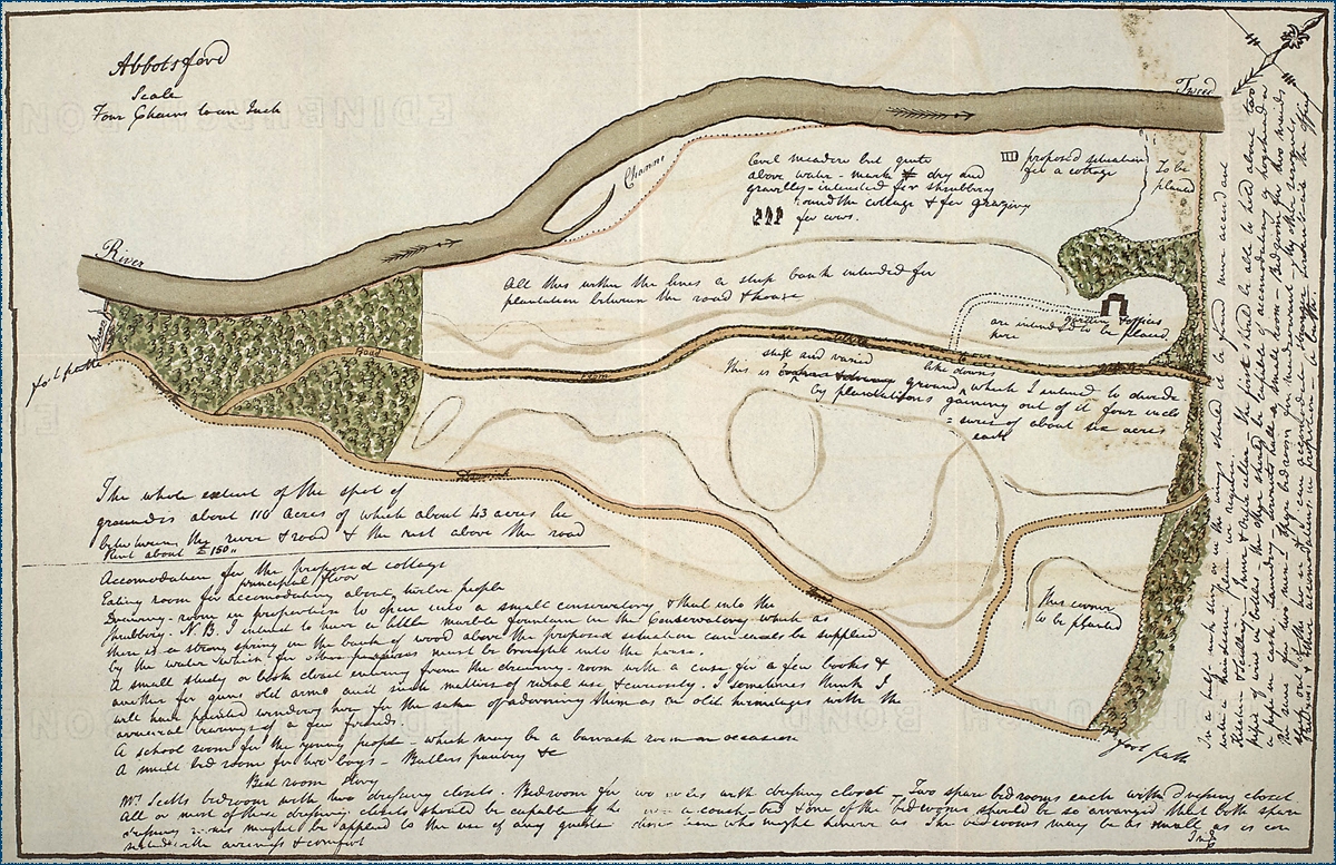 Plan of Abbotsford House - P.4436 [map drawer 19]