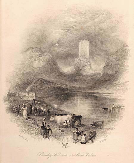 Sandy Knowe, or Smailholm, engraved by W. Miller after J.M.W. Turner, 1839 (Corson B.LOCJ.33)