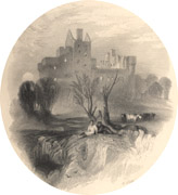 Craigmillar, engraved by W. Miller after J.M.W. Turner (Corson A.13.COL.a.1834-6/23)