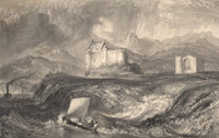 Dunstaffnage, engraved by W. Miller after J.M.W. Turner (Corson A.13.COL.a.1834-6/24)