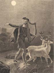 Thomas the Rhymer, engraved by Francis Engleheart after Richard Westall, 1812 (Corson H.WES.2)