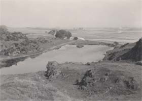 Sandyknowe Loch, photographed by J.C. Corson, August 1948 (Corson P.2847)