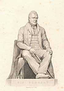 Sir Walter Scott, Bart., engraved by George B. Shaw after a statue by John Greenshields, 183-? (Corson P.6107)