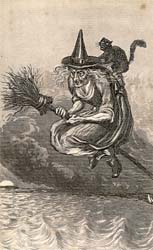 A Witch of about the Middle of the Fifteenth Century, drawn and etched by J.C. Armytage, 183-? (Corson A.14.LETW.b.TEG.)