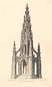 Scott Monument, engraved by Robert Scott after George Meikle Kemp's design, 1840 (Corson P.1611)