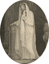 Amy, Countess of Leicester, engraved by E. Mitchell, 1823 (Corson A.18.2.1.DRAM.KEN.1823)