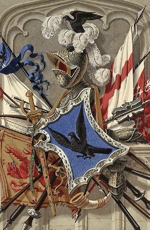 Heraldic watercolour by T. Willement (Corson P.4807)