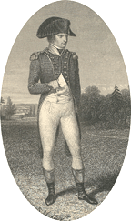 Napoleon Bonaparte, 1802, engraved by Charles Rolls after Jean Baptiste Isabey, 1834 (Corson A.13.COL.a.1834-6/8)